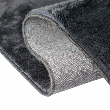 Teppich Teppich Shaggy Flokati in schwarz