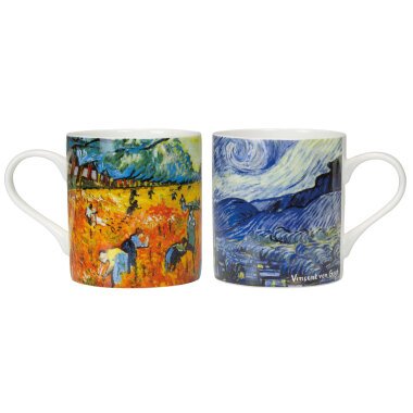 Vincent van Gogh: 2 Becher 'Arles' im Set, Porzellan