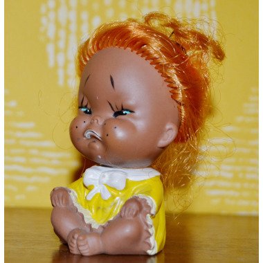 Vintage Puppe China Doll 70Er Jahre Retro Mid Century Seventies Figur Shabby