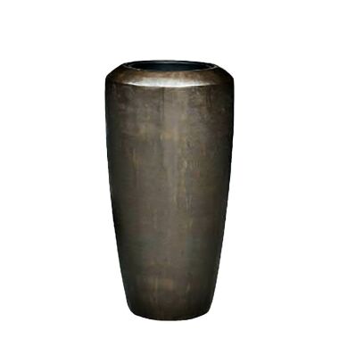 XXL Indoor Vase Polystone Braun Mit Einsatz