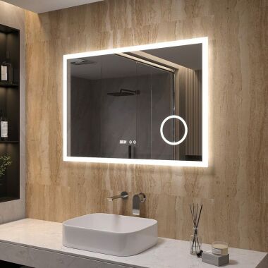 100x70 cm led Badspiegel mit Beleuchtung