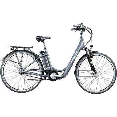City-E-Bike & Zündapp E-Bike City Green 3.7 Damen 28 Zoll RH 48cm 7-Gang 374 Wh grau