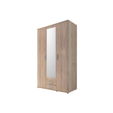 Kleiderschrank mit Spiegel Sonoma Eiche 120 cm - KARL