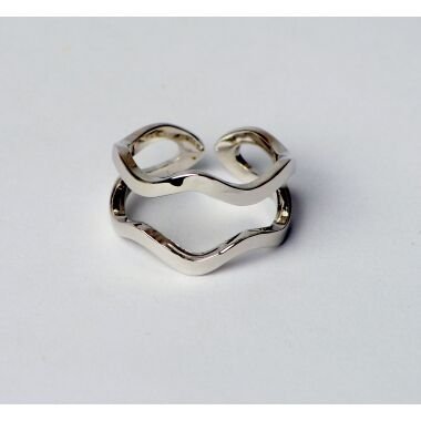 Modeschmuck Ring aus Silber & Modeschmuck Ring von Sweet7 aus Metall in Silber