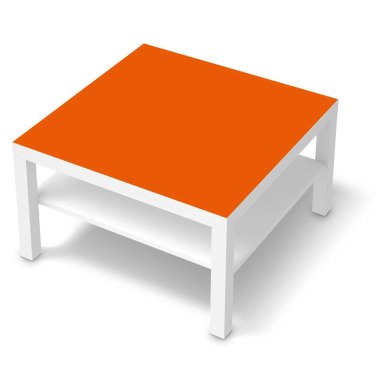 Selbstklebende Folie IKEA Lack Tisch 78x78 cm Design: Orange Dark