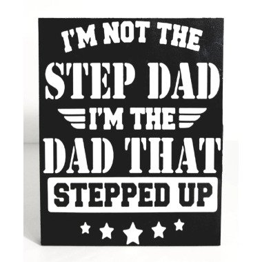 step Dad Custom Holz Kunst Plakette