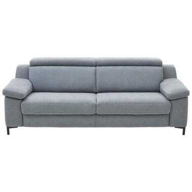 Valdera Dreisitzer-Sofa , Pastellblau , Textil , 3-Sitzer , 218x84-104x104
