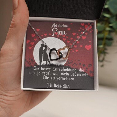 Valentinstag Geschenk Für Sie An Meine Frau Freundin Ich Liebe Dich Halskette