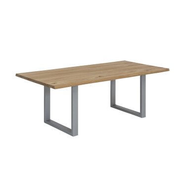 Baumkante-Esstisch TABLES & CO 200 x 100 cm Wildeiche
