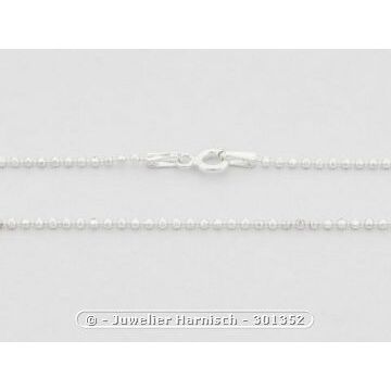 Kugelkette diamantiert Sterling Silber 39,5 cm 1,5 x 1,5 mm