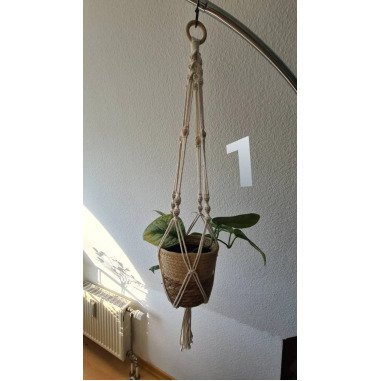 Makramee Blumenampel | Boho Macrame Hanging Basket |Hanging Handmade