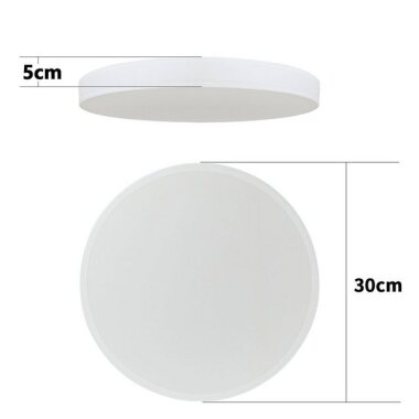 Nettlife LED Deckenleuchte Rund Weiß Moderne