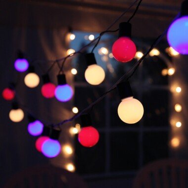 Outdoor LED-Lichterkette Hooky, 1070 cm