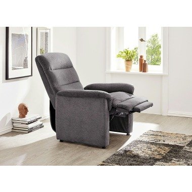 Relax-Sessel mit doppelter Federung, Grau