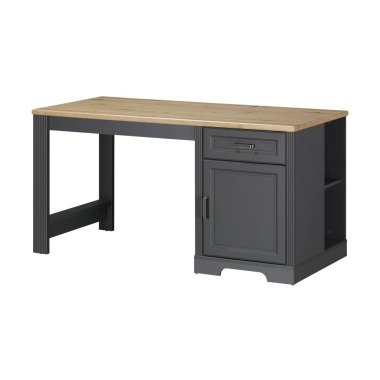 Schreibtisch   schwarz   Maße (cm): B: 150