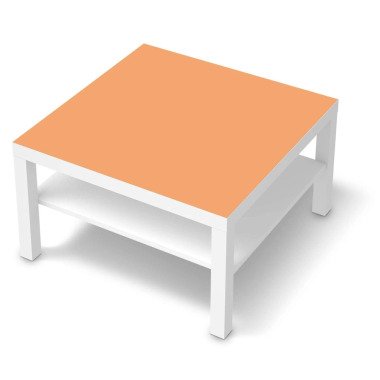 Selbstklebende Folie IKEA Lack Tisch 78x78 cm Design: Orange Light