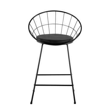 Tresen Sitzhocker Set in Schwarz 63 cm Sitzhöhe