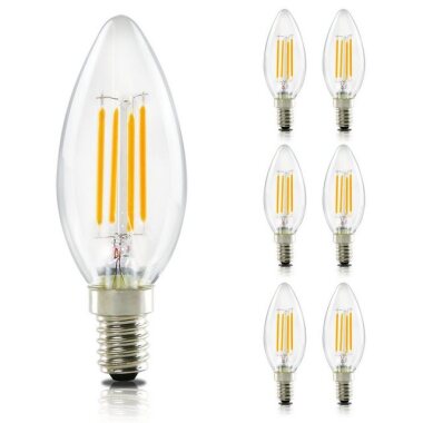 ZMH LED-Leuchtmittel E14 Glühbirne Warmweiß