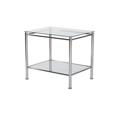 Beistelltisch Metall Glas Antonia transparent/klar Tische Beistelltische 