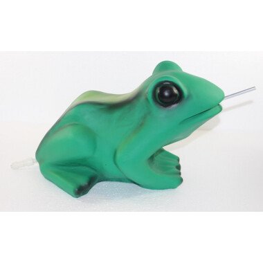 Deko Figur Frosch H 22 cm als Wasserspeier ohne Pumpe Gartenfigur Teichfigur