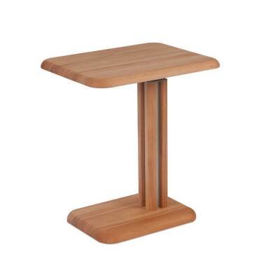 Holzrolltisch & Höhenverstellbarer Telefontisch aus Wildeiche Massivholz