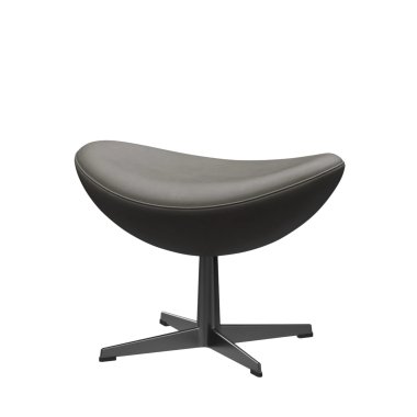 Leder-Loungesessel & Fritz Hansen Egg Chair Fußhocker Essential Leder
