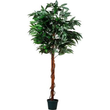 Mangobaum, Kunstbaum, Kunstpflanze, 180cm Plantasia