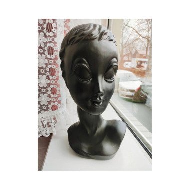 Mannequin Twiggy Vintage Display | Schaufenster Retro Home Decor Head 60S