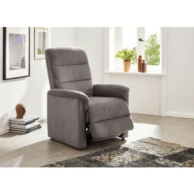 Relax-Sessel mit doppelter Federung, Grau-Braun