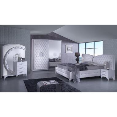Schlafzimmer Set Ankara in Weiss 5-Teilig