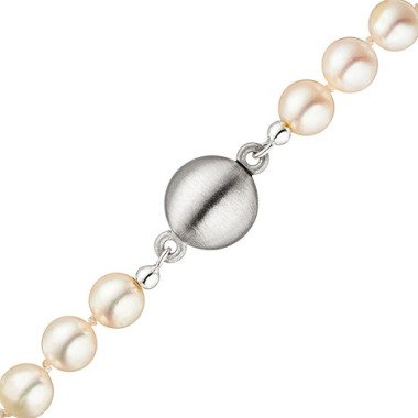 SIGO Magnet-Schließe 925 Sterling Silber matt mattiert Verschluss für Perlenkett