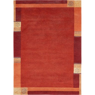 Teppich MANALI 200 x 300 cm rot 100 % Wolle