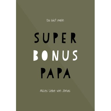 Vatertagskarte Super Bonus Papa