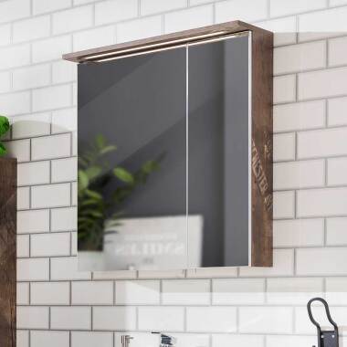 2 türiger Spiegelschrank in Holzpaletten
