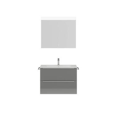 Badmöbel Waschplatz Set mit Spiegel, LED