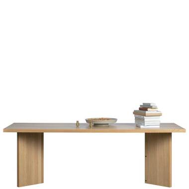 Designer Eicheesstisch & Esstisch mit Eiche furniert 220 cm breit