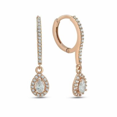 dKeniz Paar Ohrhänger 925/- Sterling Silber rosévergoldet Elegant & Pur Ohrring