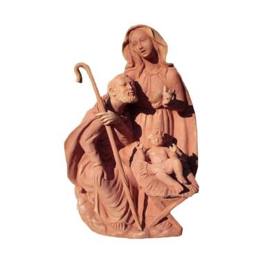 Madonna Skulptur & Skulptur aus Terrakotta Maria, Josef und Jesus Famiglia