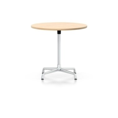Runder Tisch aus Eiche & Vitra Eames Contract Table rund ∅80cm, Furnier