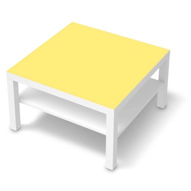 Selbstklebende Folie IKEA Lack Tisch 78x78 cm Design: Gelb Light