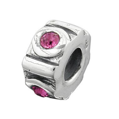 SIGO Bead, pink, Silber 925