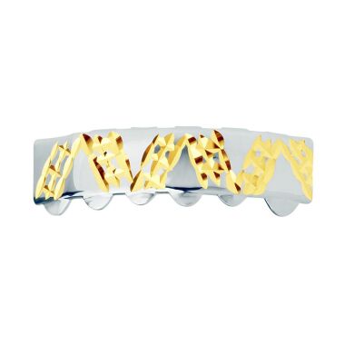 Silber Grillz One size fits all Diamond Cut