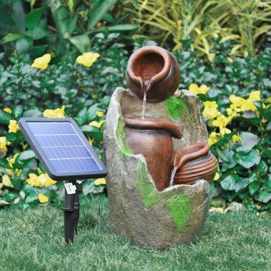 Solarbetriebener Brunnen Panther