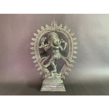 Tanzende Ganesha Nataraja Bronze Statue Ganesh