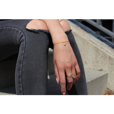 Ultra Slim Kordel Ananas Gold Armband/Fußkette Tinylittlepiecesshop