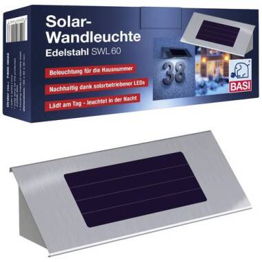 Basi SWL 60 7300-0022 Solar-Wandlampe Kaltweiß
