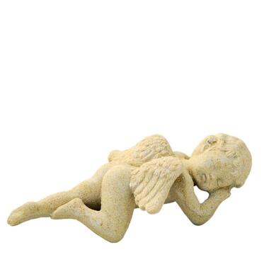 Engel Figur aus Steinguss & Steinguss Engelskulptur für den Friedhof Silas