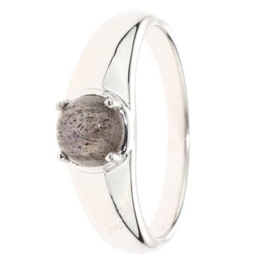 Labradorit-Ring in Silber & Jupiterjahr-Ring,Labradorit Ø 6 mm, SI 925