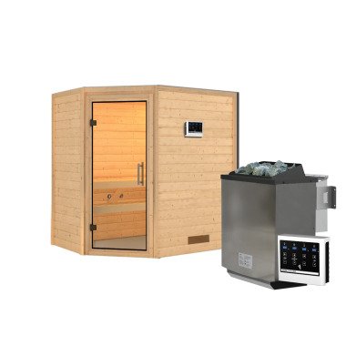 Sauna Svea  naturbelassen mit Ofen 4,5 kW