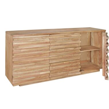 Sideboard 160 x 75 x 43 cm Massiv-Holz Akazie